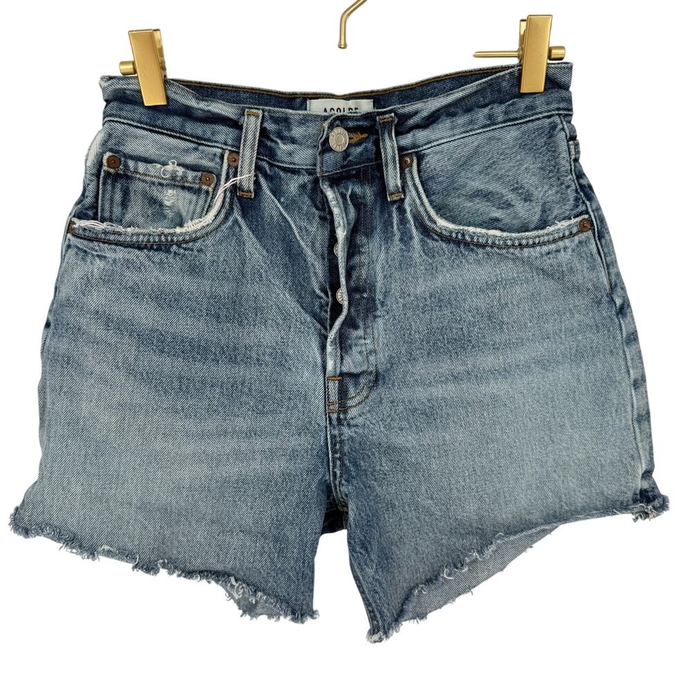 AGOLDE Riley Shorts Denim Jean 55016 A9012-1206 100% Cotton Cutoff Jorts Casual